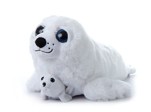 Mom Baby Harp Seal Stuffed Animal Plush by Zoologee