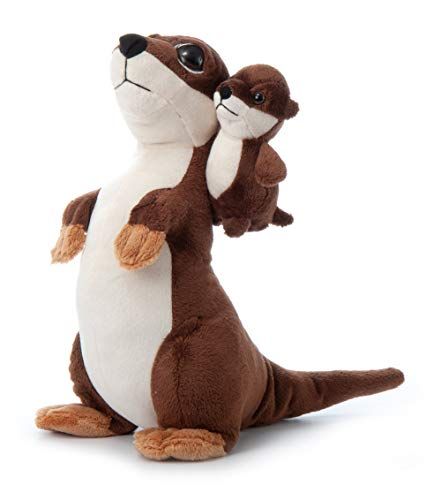 Mom Baby River Otter Stuffed Animal by Zoologee