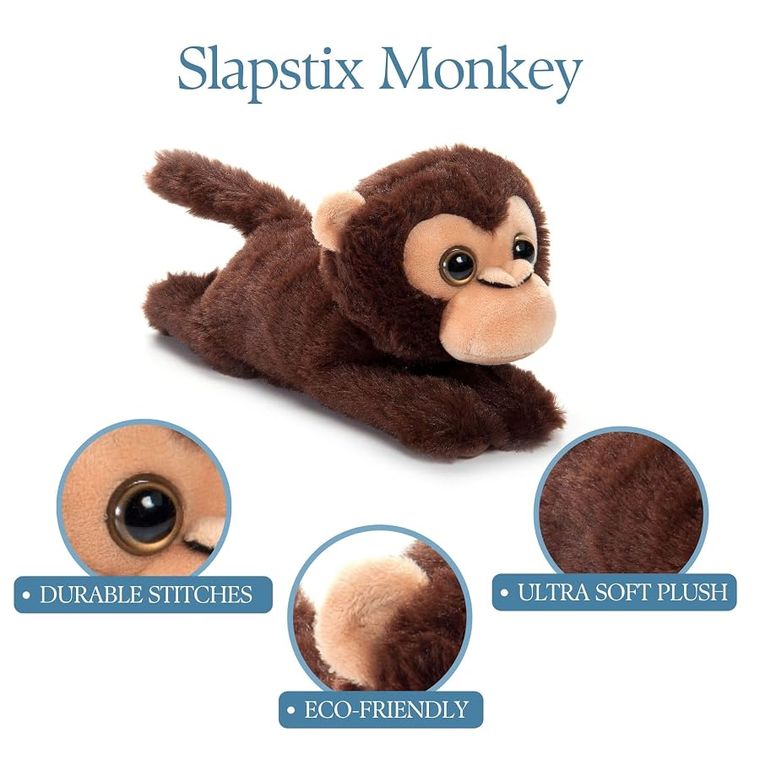Monkey Slap Bracelet Stuffed Animal by Zoologee, view 3