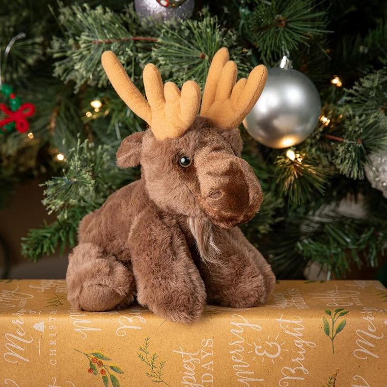 Moose Stuffed Animal Plushie, Wild Onez by Zoologee, view 3