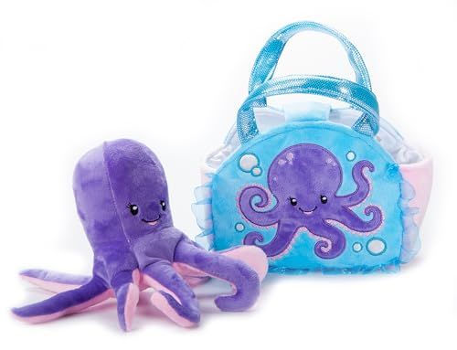 Octopus Purse Plush Set Stuffed Animal by Zoologee