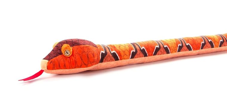 Orange Copperhead Snake Stuffed Animal by Zoologee, view 2