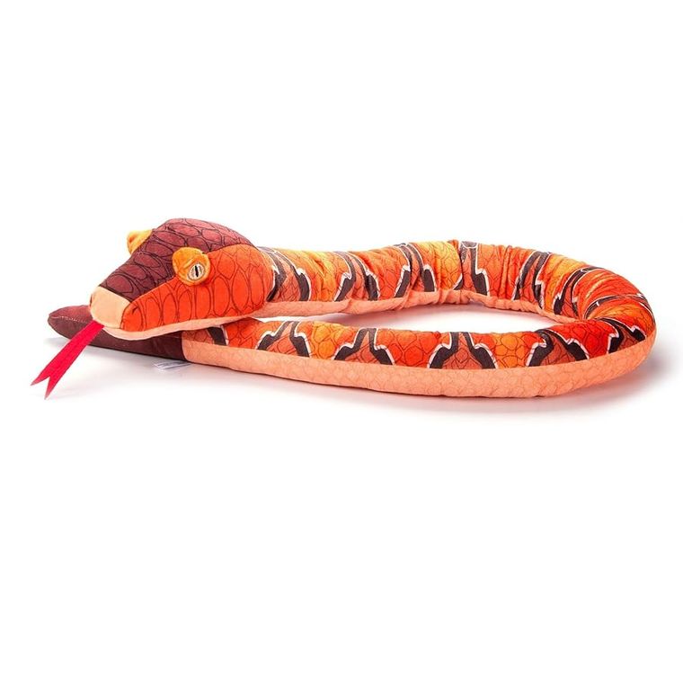 Orange Copperhead Snake Stuffed Animal by Zoologee, view 3