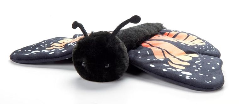 Orange Monarch Butterfly Slap Bracelet Stuffed Animal by Zoologee, view 3