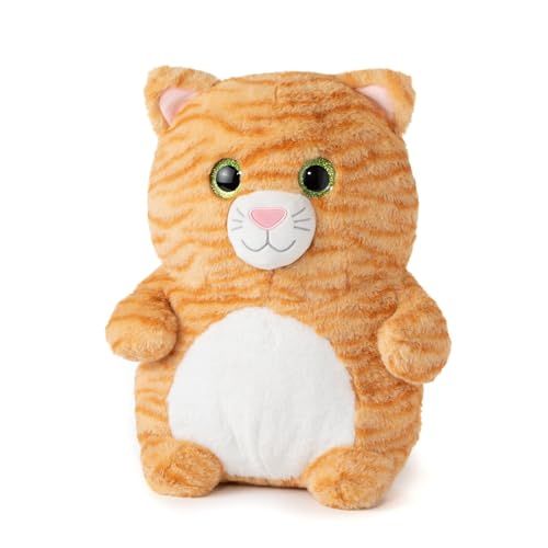 Orange Tabby Cat Stuffed Animal Plushie, Puffimalz by Zoologee