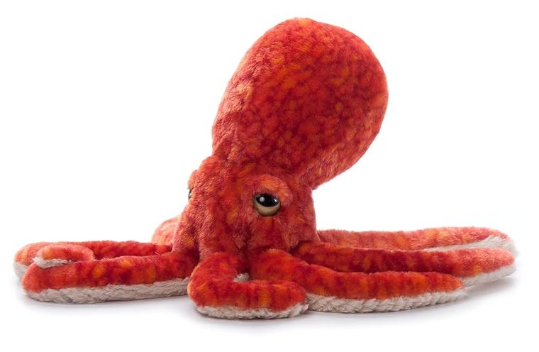 Pacific Red Octopus Stuffed Animal Plush, Wild Onez by Zoologee, view 3
