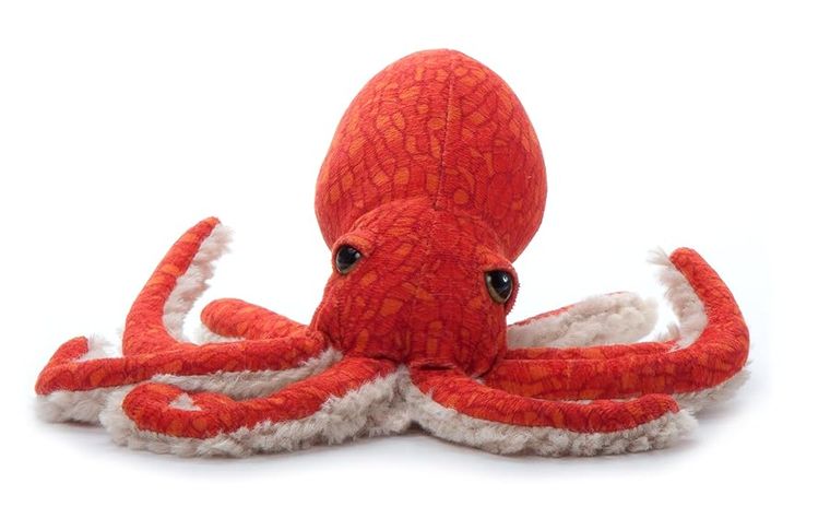 Pacific Red Octopus Stuffed Animal Plush, Wild Onez by Zoologee