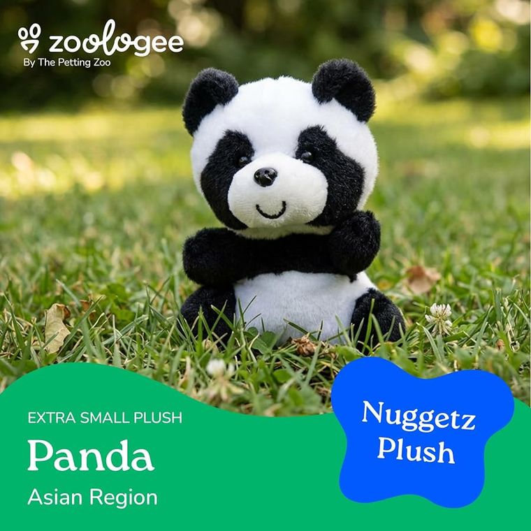 Panda Stuffed Animal Plushie, Nuggetz by Zoologee, view 3