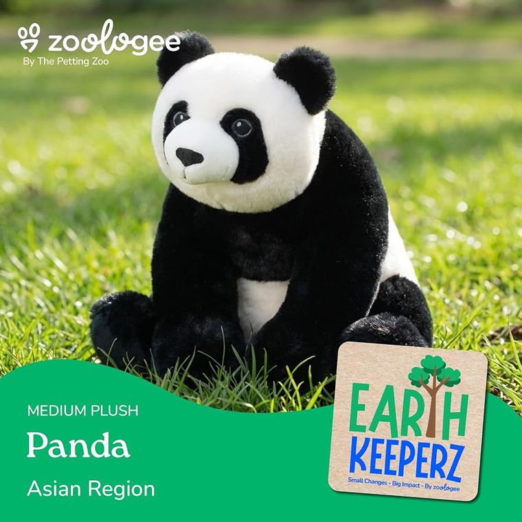 Panda Stuffed Animal Plushie by Zoologee, view 3