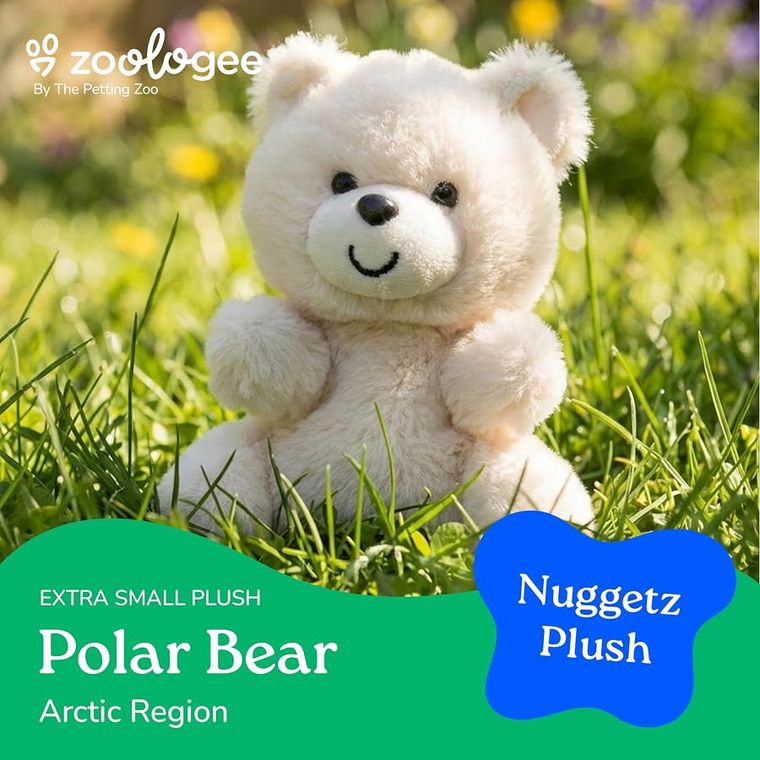 Panda Polar Bear Stuffed Animal, Nuggetz by Zoologee, view 3