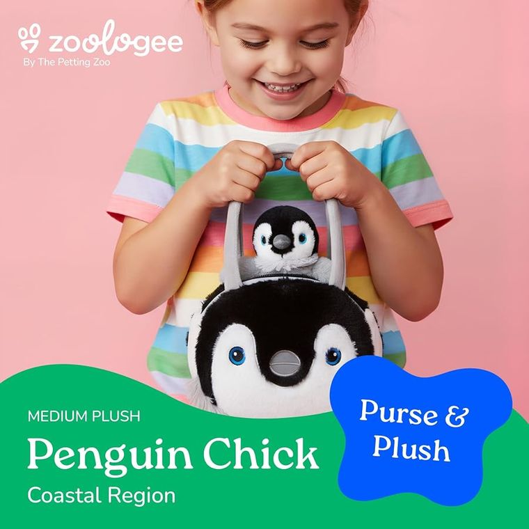 Penguin Chick Purse Plush Set Stuffed Animal by Zoologee, view 3