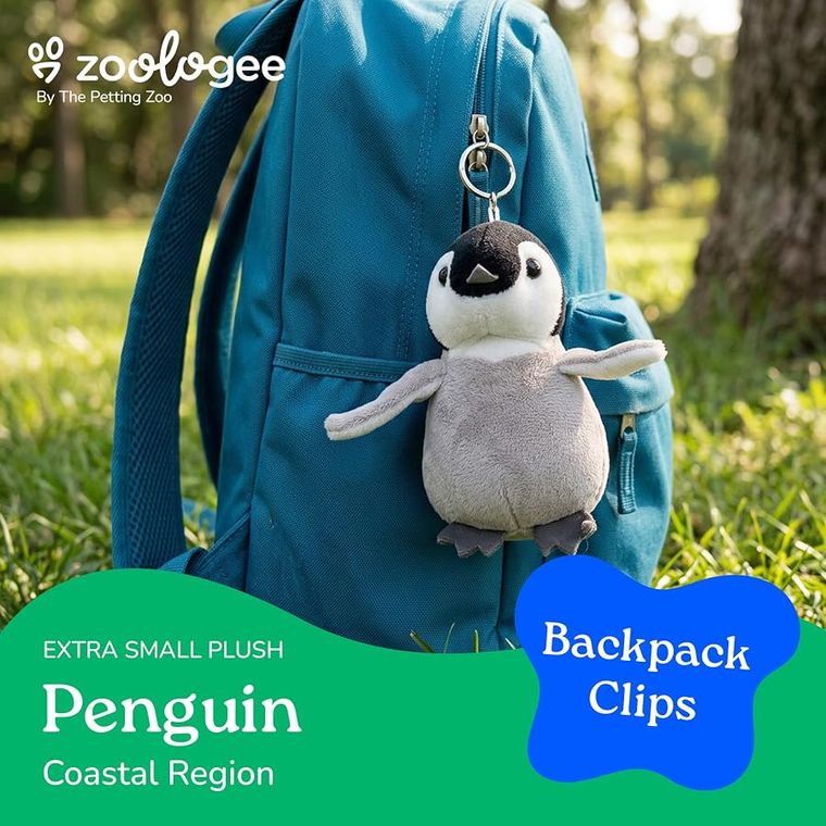 Penguin Plush Bag Charms Stuffed Animal by Zoologee, view 3