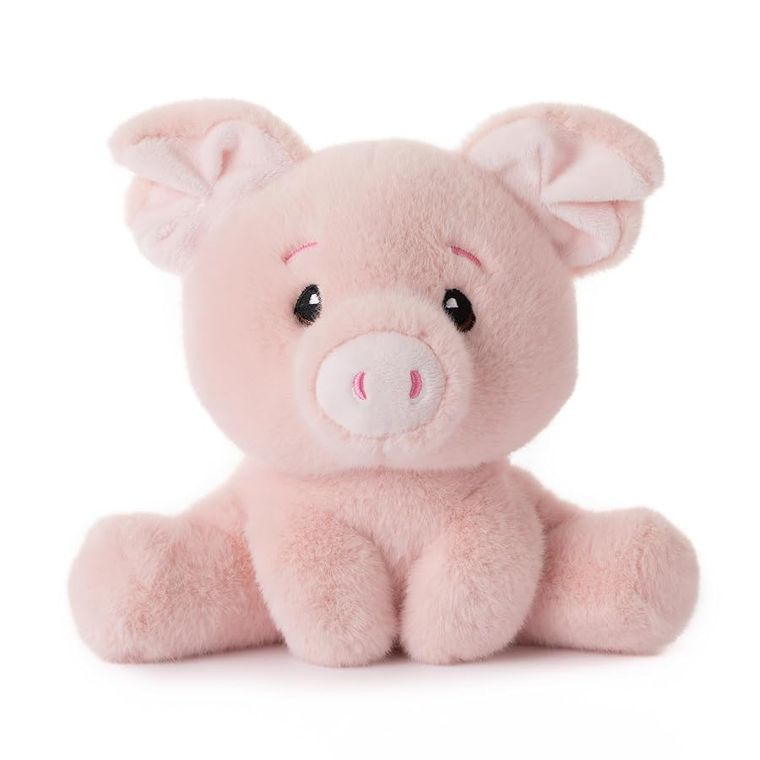 Pig Stuffed Animal Plushie, Snugletz by Zoologee, view 2