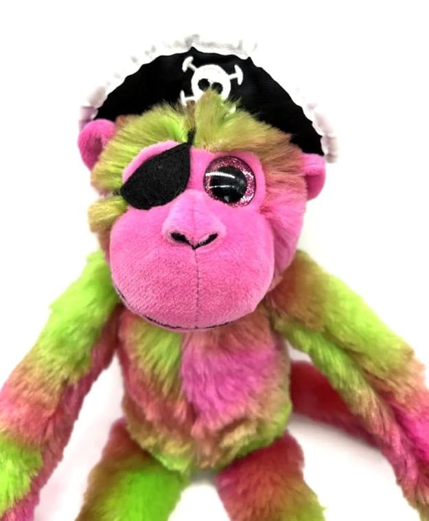 Pirate Monkey Stuffed Animal, Gifts for Girls and Boys, Pirate Monkey Plush Toy, 20-inch (Pink), 4144x7 by Zoologee, view 3