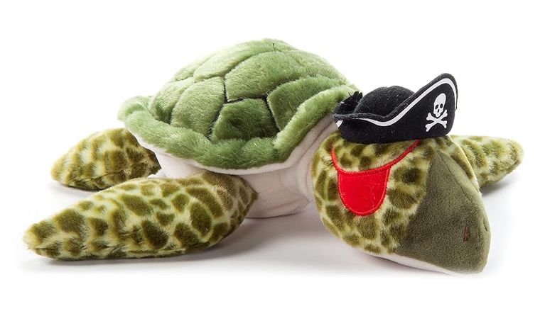 Pirate Sea Turtle Stuffed Animal Plushie by Zoologee, view 2