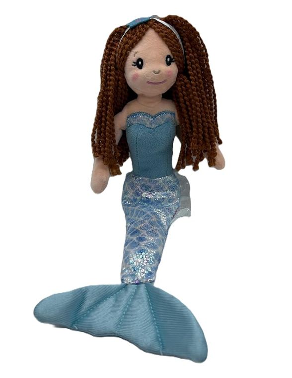Plush Mermaid Doll, (Red Hair) by Zoologee, view 2