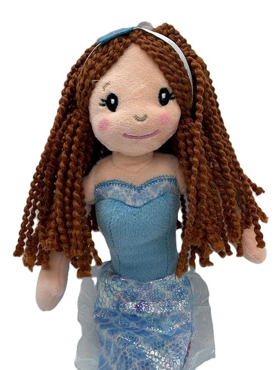 Plush Mermaid Doll, (Red Hair) by Zoologee, view 3