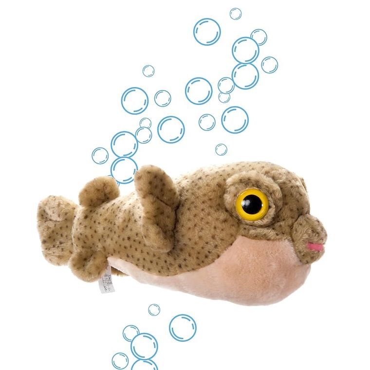 Pufferfish Stuffed Animal, Wild Onez by Zoologee, view 3