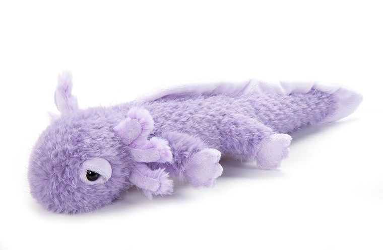 Purple Axolotl Stuffed Animal, Fuzzlez by Zoologee, view 2