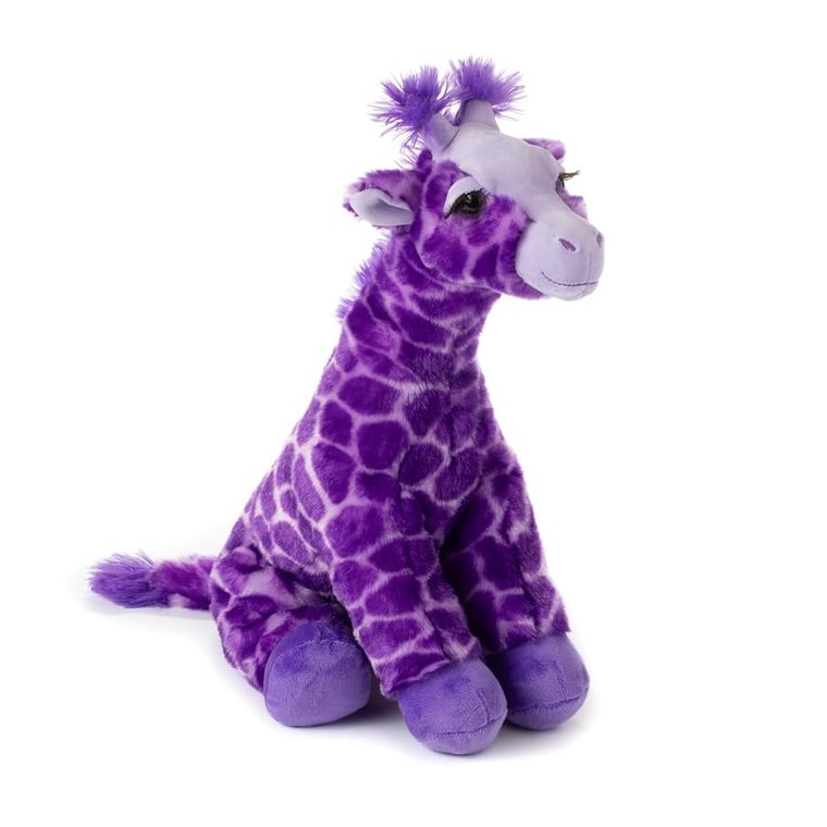 Purple Giraffe Stuffed Animal, Wild Onez by Zoologee, view 2