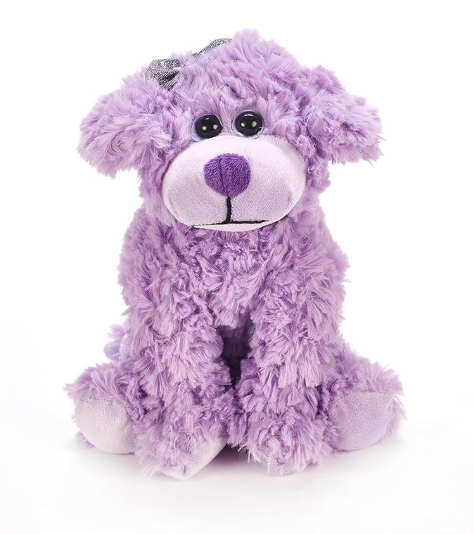 Purple Scruffy Dog Stuffed Animal Plushie by Zoologee, view 3