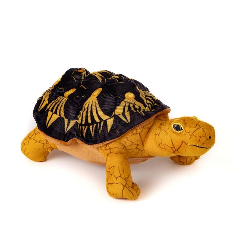 Radiated Tortoise Stuffed Animal Plushie by Zoologee, view 2