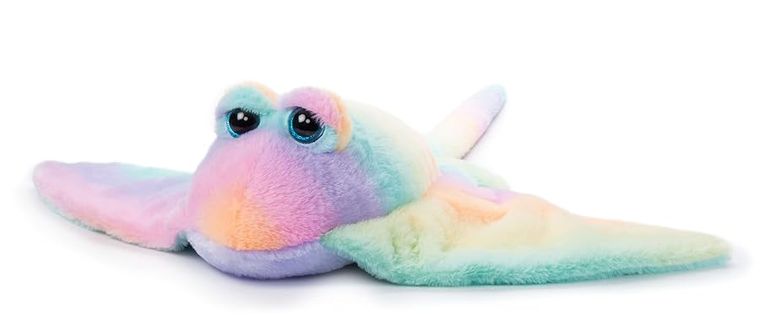 Rainbow Stingray Stuffed Animal, Ombrez by Zoologee, view 2