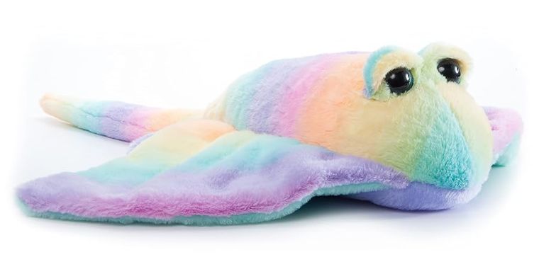 Rainbow Stingray Stuffed Animal, Ombrez by Zoologee, view 3