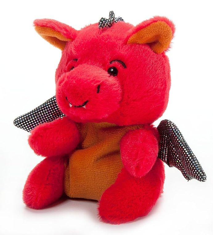 Red Dragon Stuffed Animal Plush, Nuggetz by Zoologee, view 2