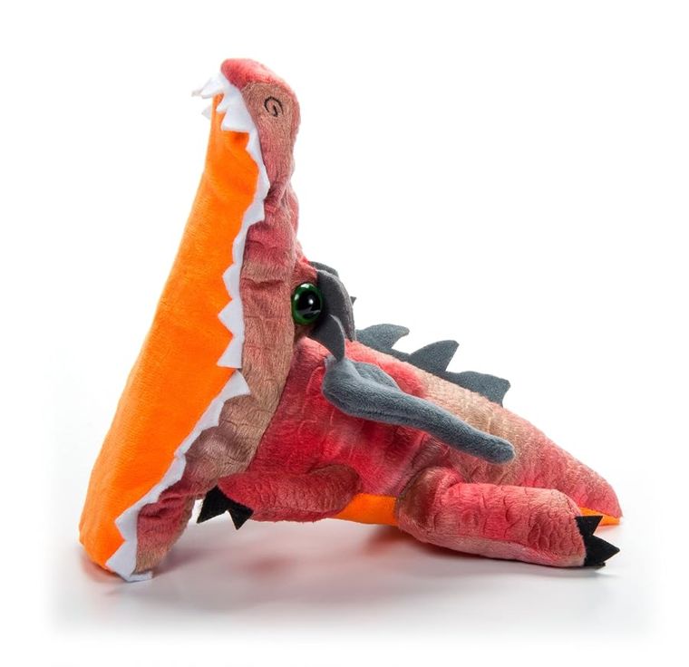 Red Dragon Slap Bracelet Stuffed Animal by Zoologee, view 2