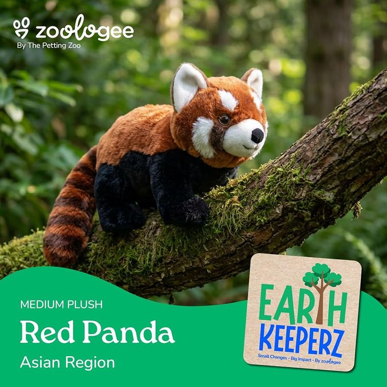 Red Panda Stuffed Animal Plushie by Zoologee, view 3