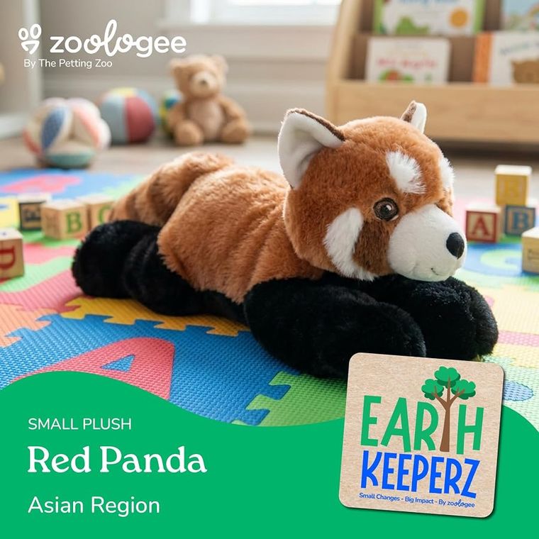 Red Panda Stuffed Animal Plushie by Zoologee, view 3