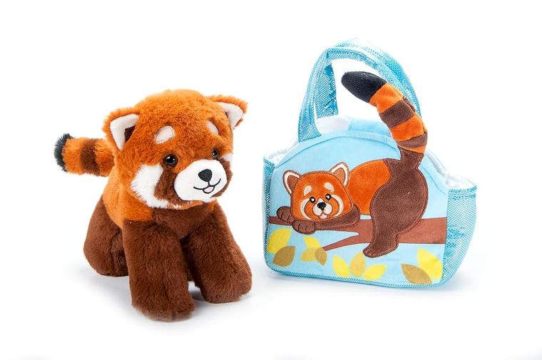 Red Panda Purse Plush Set Stuffed Animal by Zoologee, view 2