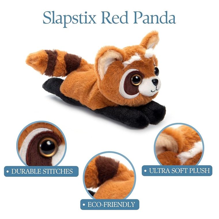 Red Panda Slap Bracelet Stuffed Animal by Zoologee, view 3