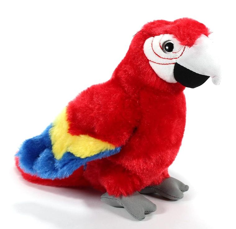 Red Parrot Scarlet Macaw Stuffed Animal, Wild Onez by Zoologee, view 2