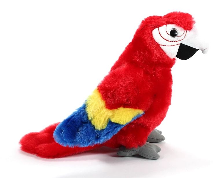 Red Parrot Scarlet Macaw Stuffed Animal, Wild Onez by Zoologee, view 3
