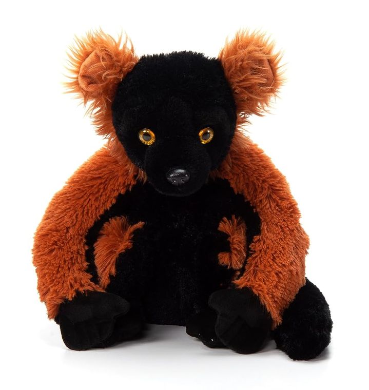 Red Ruffed Lemur Stuffed Animal Plushie, Wild Onez by Zoologee, view 3