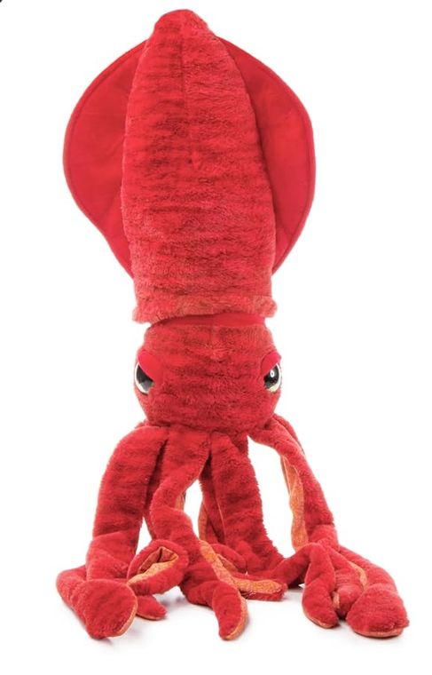 Red Squid Stuffed Animal, Wild Onez by Zoologee, view 2