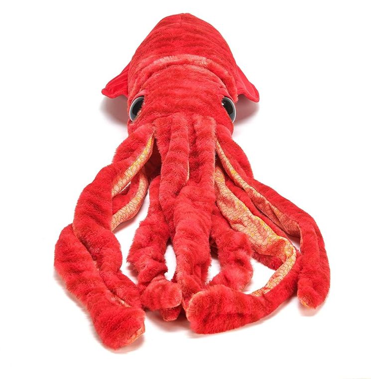 Red Squid Stuffed Animal, Wild Onez by Zoologee, view 3