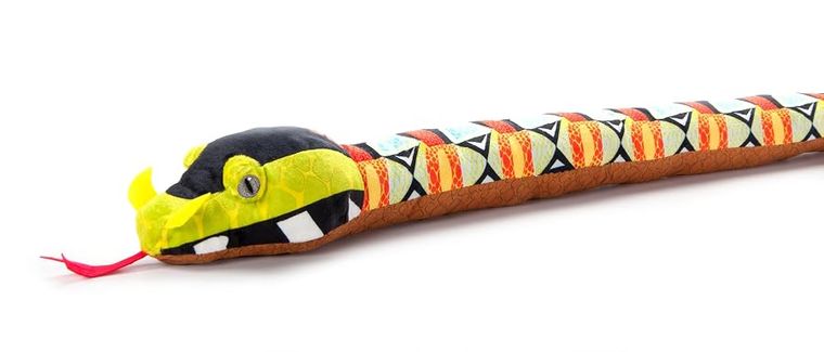 Rhino Viper Snake Stuffed Animal Plushie by Zoologee, view 2