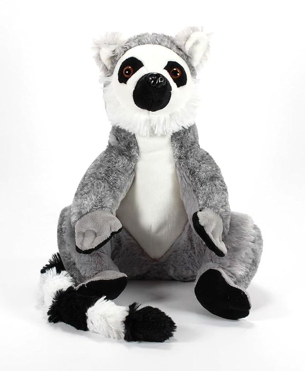 Ring-Tailed Lemur Stuffed Animal Plushie, Wild Onez by Zoologee, view 2