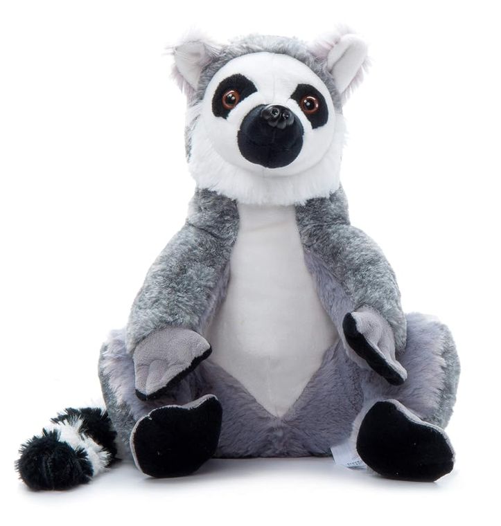 Ring-Tailed Lemur Stuffed Animal Plushie, Wild Onez by Zoologee, view 3