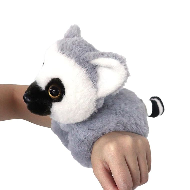 Ring-Tailed Lemur Slap Bracelet Stuffed Animal by Zoologee, view 2