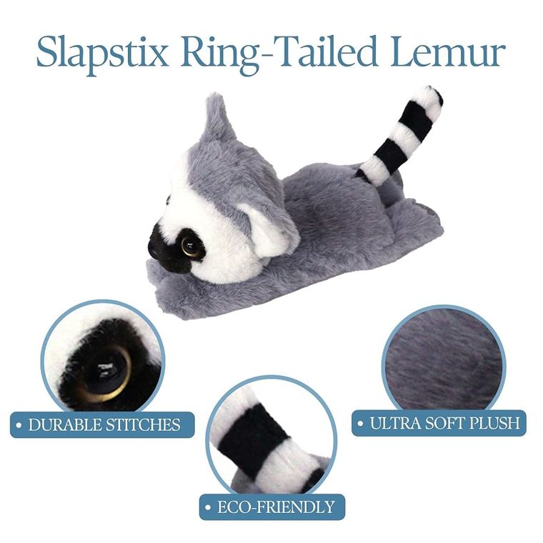 Ring-Tailed Lemur Slap Bracelet Stuffed Animal by Zoologee, view 3