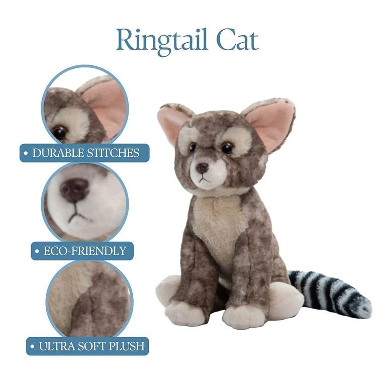 Ringtail Cat Stuffed Animal, Wild Onez by Zoologee, view 3