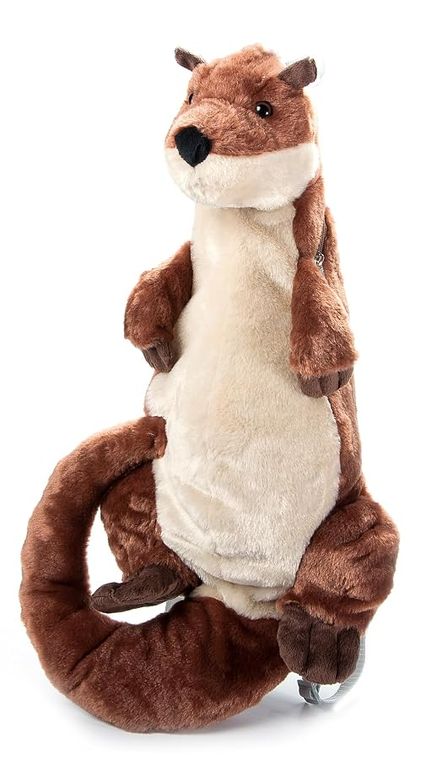 River Otter Plush Backpack Stuffed Animal by Zoologee, view 2