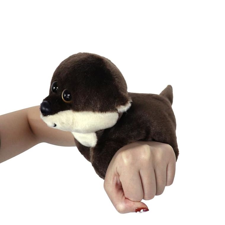 River Otter Slap Bracelet Stuffed Animal by Zoologee, view 2