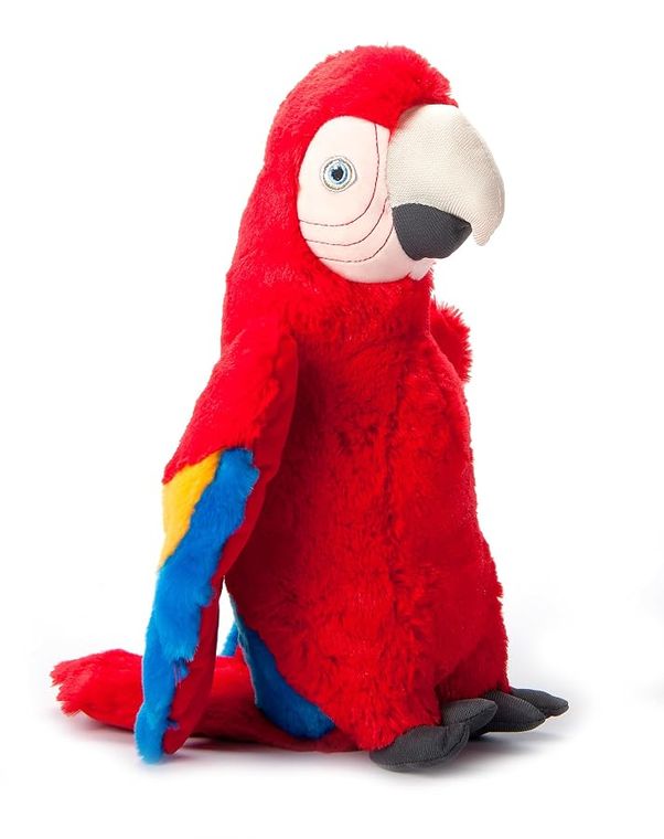Scarlet Macaw Stuffed Animal Plushie by Zoologee, view 2