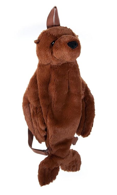 Sea Lion Plush Backpack Stuffed Animal by Zoologee, view 2