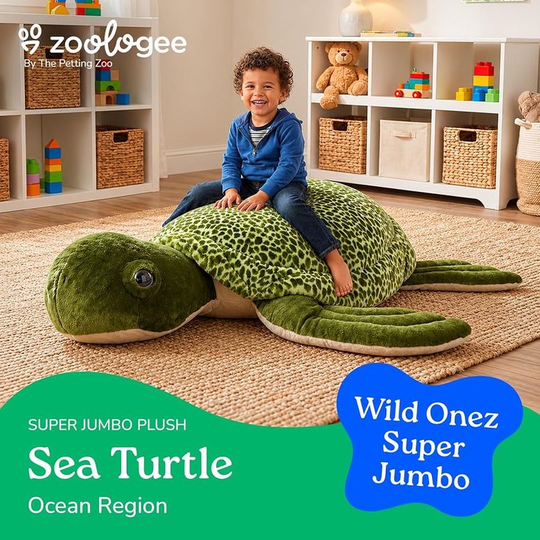 Sea Turtle Stuffed Animal, Wild Onez by Zoologee, view 3